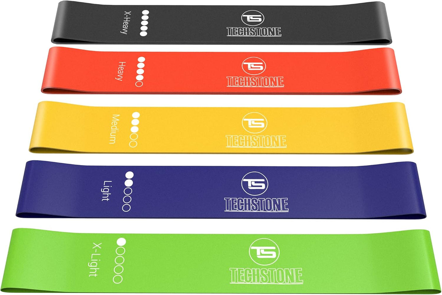 Professional Resistance Bands Set for Home Gym - 5 Levels of Elastic Resistance for Effective Training and Yoga - Includes Free Carrying Bag