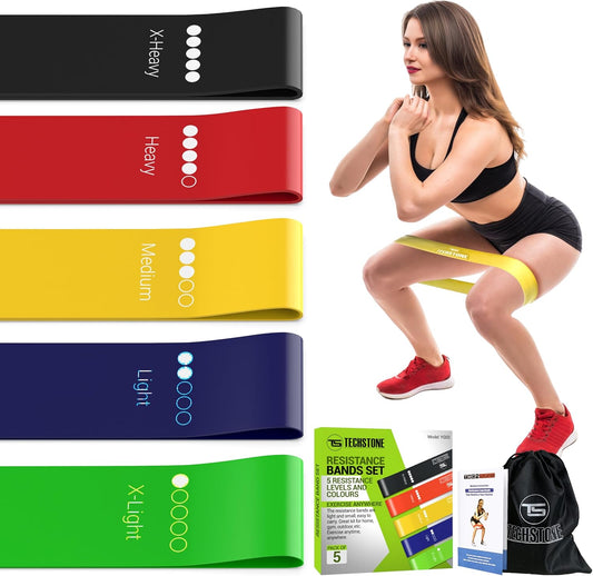 Professional Resistance Bands Set for Home Gym - 5 Levels of Elastic Resistance for Effective Training and Yoga - Includes Free Carrying Bag